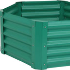 Green Steel Hexagon Planter Box - 16 X 41-inch