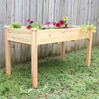 Natural Rectangular Raised Garden Bed - 49 X 25-inch