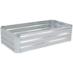 Silver Metal Rectangular Raised Garden Bed - 12 X 48-inch