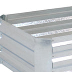 Silver Metal Rectangular Raised Garden Bed - 12 X 48-inch
