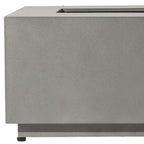 50000 Btu 42 Gray Steel Propane Rectangular Fire Pit with Cover