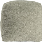 Sage Boucle Pouf Ottoman - 18-inch