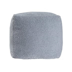 Blue Boucle Pouf Ottoman - 18-inch