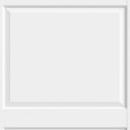 White Wood Slab Door - 80-inch