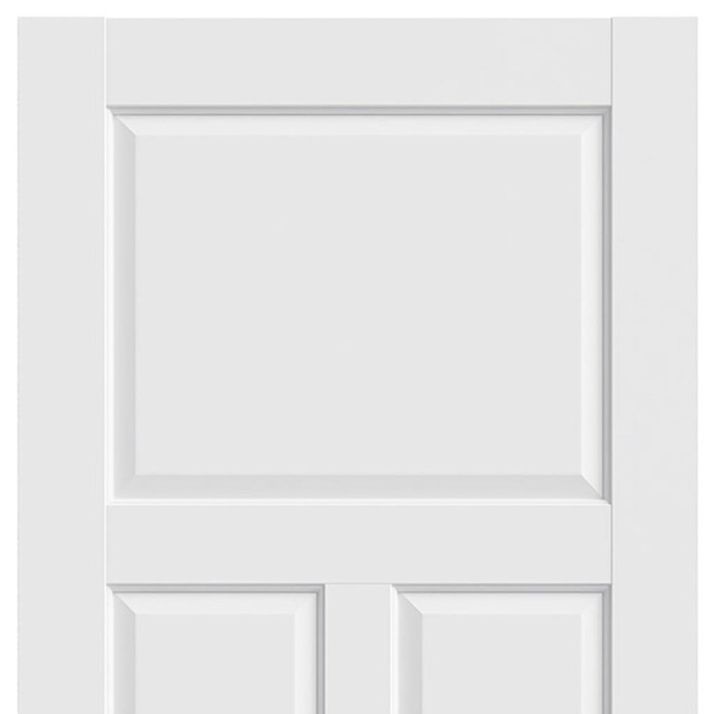 White Wood Slab Door - 80-inch