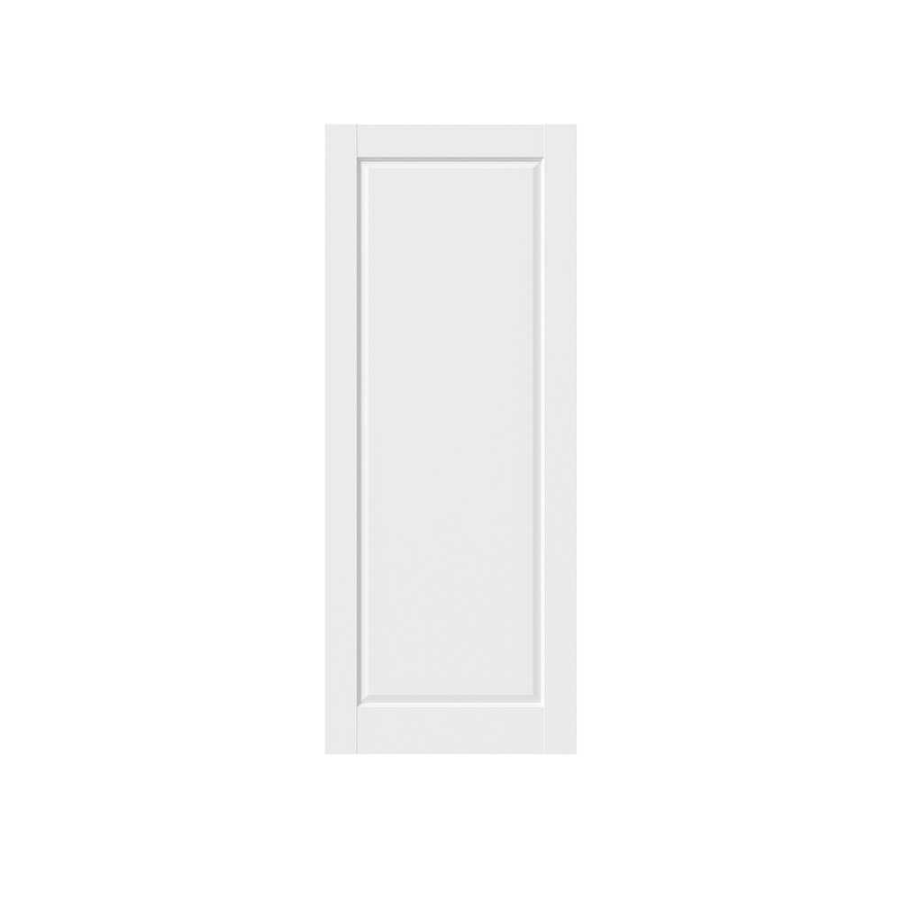 White Wood Slab Door - 80-inch