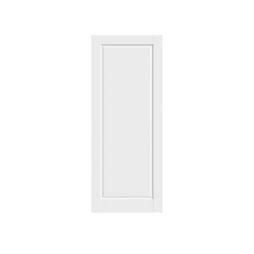 White Wood Slab Door - 80-inch