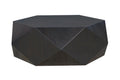 Black Wood Hexagon Block Coffee Table - 50-inch