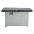 50000 Btu 45 Gray Aluminum Propane Rectangular Fire Pit with Cover