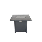 50000 Btu 30 Black Steel Propane Square Fire Pit with Cover