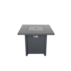 50000 Btu 30 Black Steel Propane Square Fire Pit with Cover