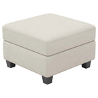 Black Velvet Storage Ottoman - 25-inch