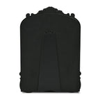 Black Solid Wood Scalloped Framed Makeup Shaving Tabletop Mirror - 12-inch