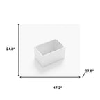 White Acrylic Bath Tub - 47-inch