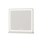 Lighted Freestanding Frameless Makeup Shaving Tabletop Mirror with USB - 22-inch