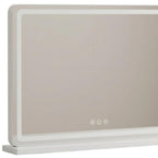 Clear Lighted Freestanding Frameless Makeup Shaving Tabletop Mirror - 23-inch