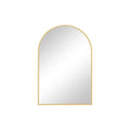 Gold Metal Arch Framed Accent Mirror - 30-inch