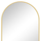 Gold Metal Arch Framed Accent Mirror - 30-inch