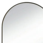 Black Metal Arch Framed Accent Mirror - 35-inch
