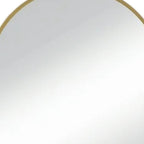 Gold Metal Arch Framed Accent Mirror - 35-inch