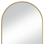 Gold Metal Arch Framed Accent Mirror - 35-inch