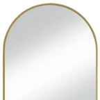 Gold Metal Arch Framed Accent Mirror - 38-inch