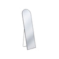 Black Metal Arch Wall Mounted Leaning or Freestanding Framed Full Length Mirror