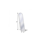 Black Metal Arch Wall Mounted Leaning or Freestanding Framed Full Length Mirror