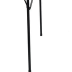 Black Wood and Iron Folding Square Card Table - 34-inch
