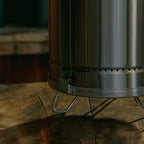 Silver Stainless Steel Portable Smoker Barrel - 17 X 10-inch
