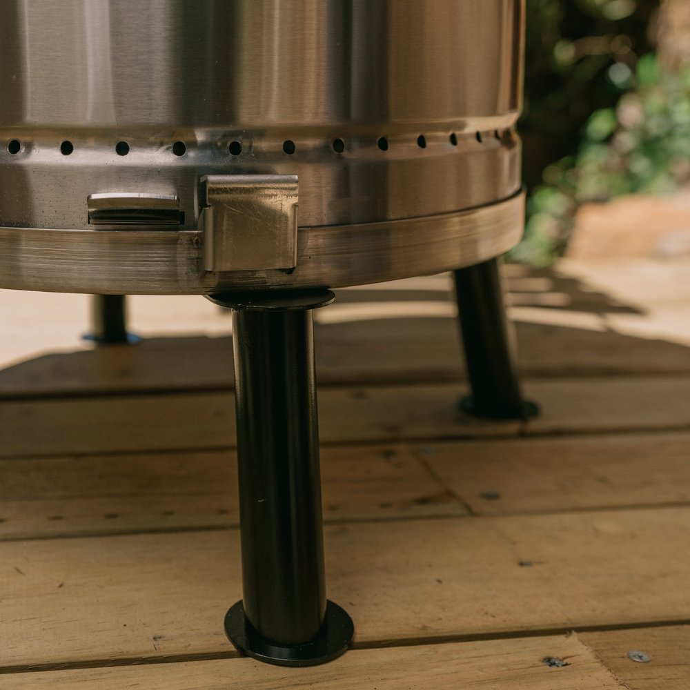 Silver Stainless Steel Portable Smoker Barrel - 19 X 12-inch