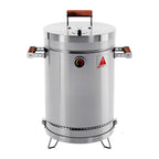 Silver Stainless Steel Portable Smoker Barrel - 18 X 12-inch