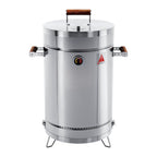 Silver Stainless Steel Portable Smoker Barrel - 25 X 14-inch