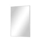 Silver Aluminum Framed Bathroom Vanity Mirror - 38-inch