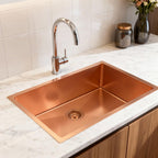 Rose Gold Stainless Steel Undermount Kitchen Sink - 10 X 27-inch