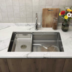 Silver Stainless Steel Undermount Kitchen Sink - 9 X 30-inch