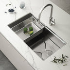 Silver Stainless Steel Undermount Kitchen Sink - 9 X 30-inch