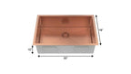 Gold Stainless Steel Undermount Kitchen Sink - 10 X 30-inch