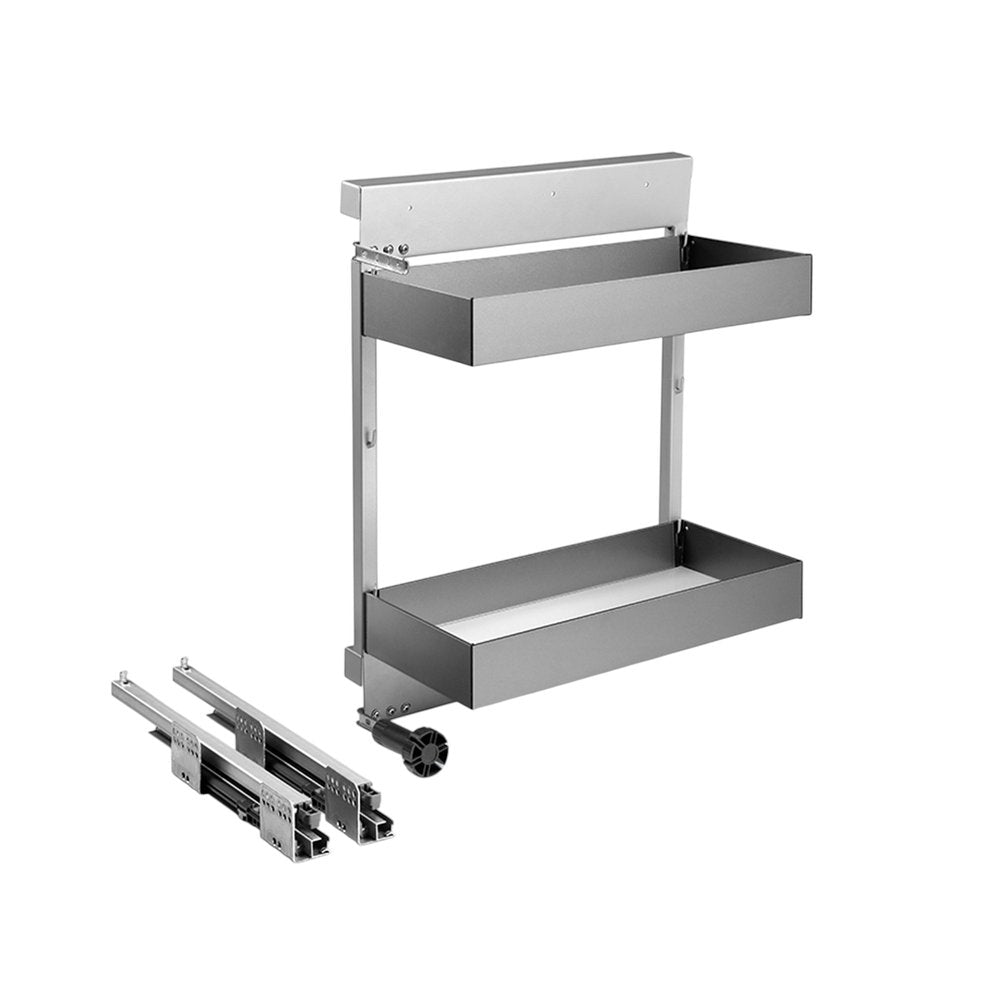 Silver Stainless Steel Kitchen Cabinet Insert - 23-inch