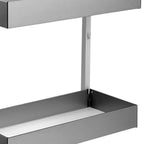 Black Stainless Steel Kitchen Cabinet Insert - 23-inch