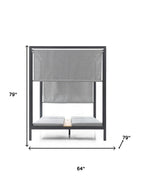 Gray Aluminum Gazebo - 64 X 64-inch