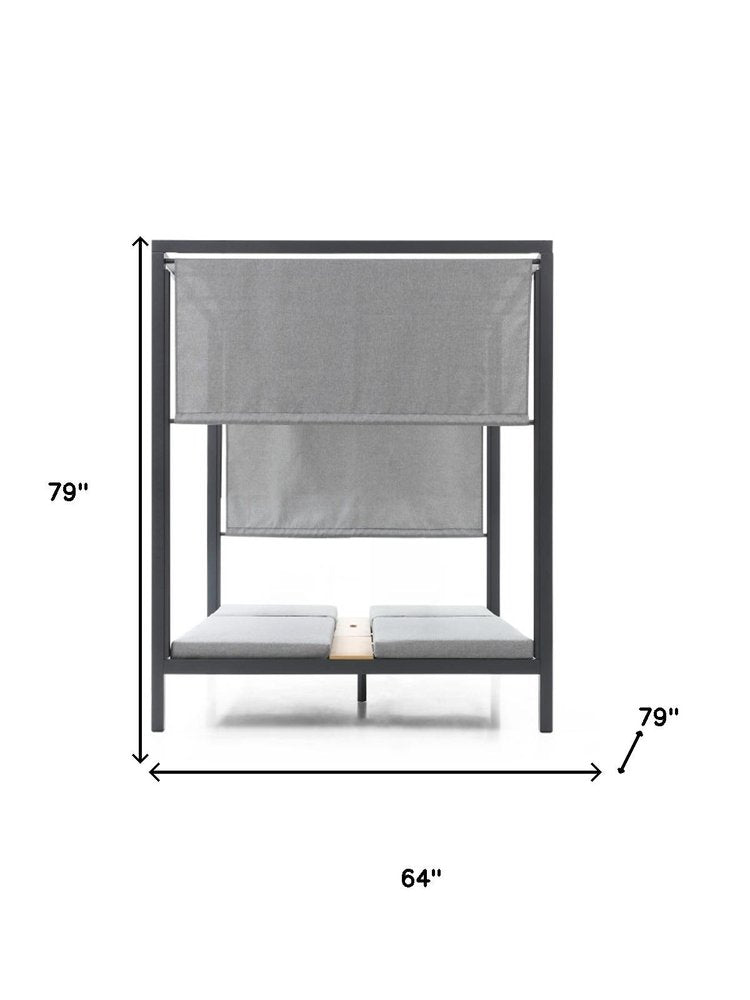 Gray Aluminum Gazebo - 64 X 64-inch