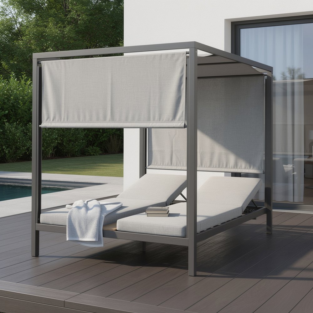 Gray Aluminum Gazebo - 64 X 64-inch