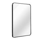 Black Aluminum Framed Accent Mirror - 36-inch