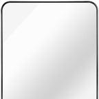 Black Aluminum Framed Accent Mirror - 36-inch
