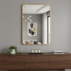 Gold Aluminum Framed Accent Mirror - 36-inch