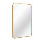 Gold Aluminum Framed Accent Mirror - 36-inch