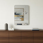 Silver Aluminum Framed Accent Mirror - 36-inch