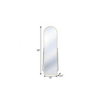 Gold Aluminum Arch Freestanding and Wall Mounted Framed Full Length Mirror