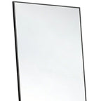 Black Aluminum Freestanding and Wall Mounted Framed Full Length Mirror - 64-inch